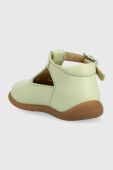 Дитячі шкіряні балетки Pom D'api колір зелений (3006899)