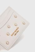 Шкіряний чохол на банківські карти Kate Spade жіночий колір білий