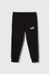 Дитячі спортивні штани Puma ESS+ 2 Col Logo Pants FL cl B колір чорний з принтом (3548323)
