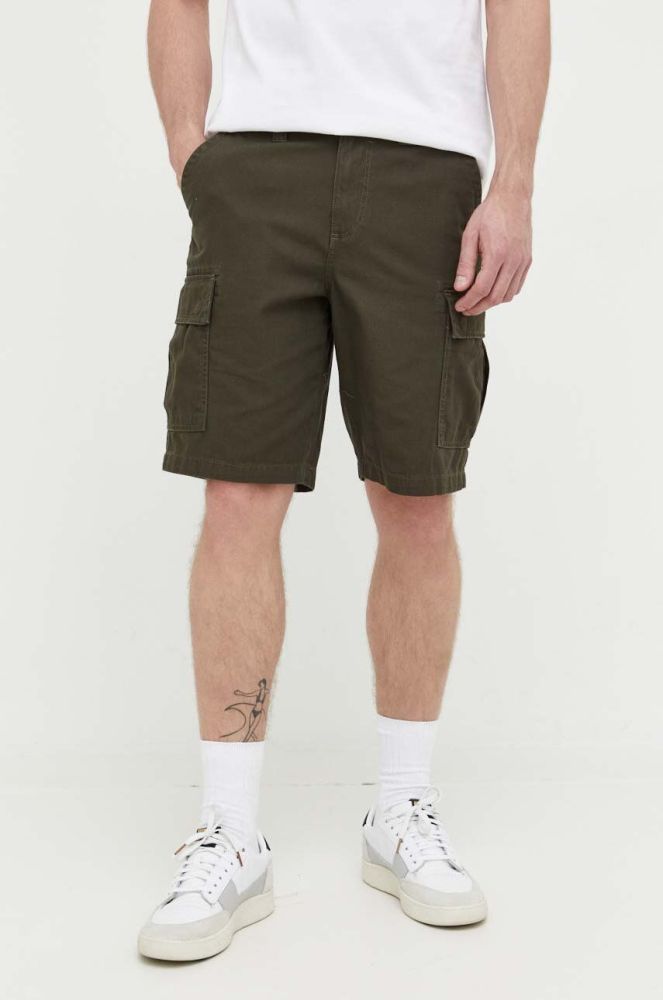 Бавовняні шорти Billabong колір зелений