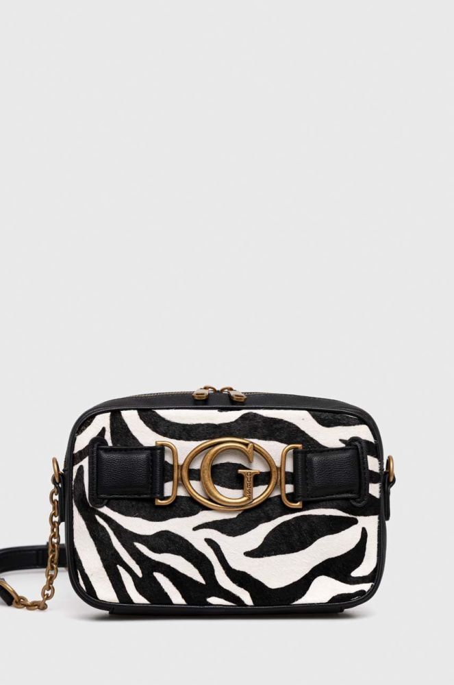 Шкіряна сумочка Guess колір чорний (2896983)
