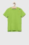 Дитяча футболка CMP колір зелений однотонний