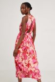 Сукня Answear Lab колір рожевий midi розкльошена (3317677)